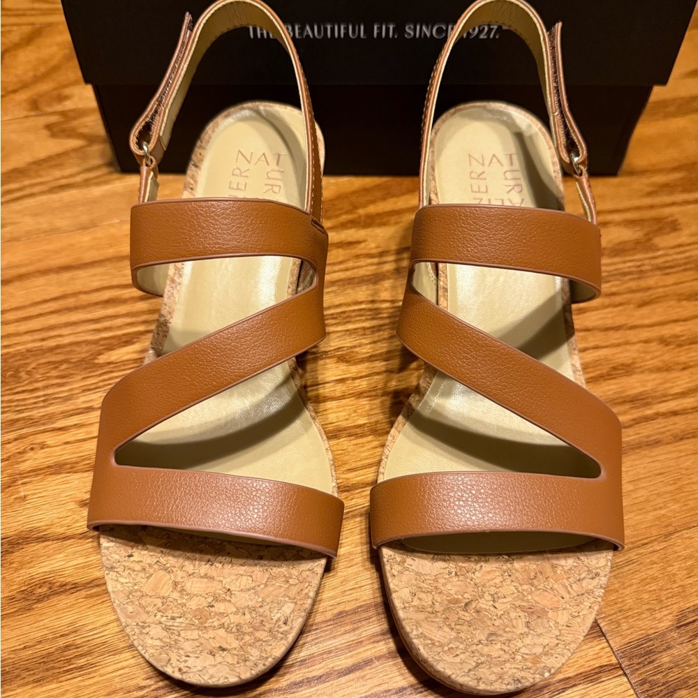 Naturalizer Adria Brown Wedge Sandal